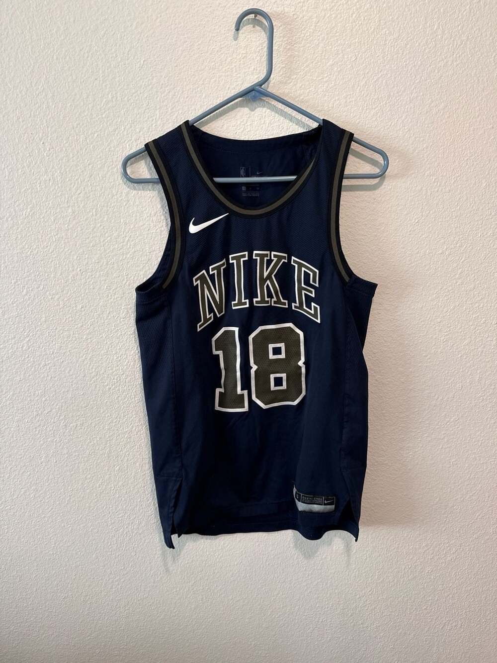NikeLab x NBA AeroSwift Basketball Jersey Navy Blue #18 Size S
